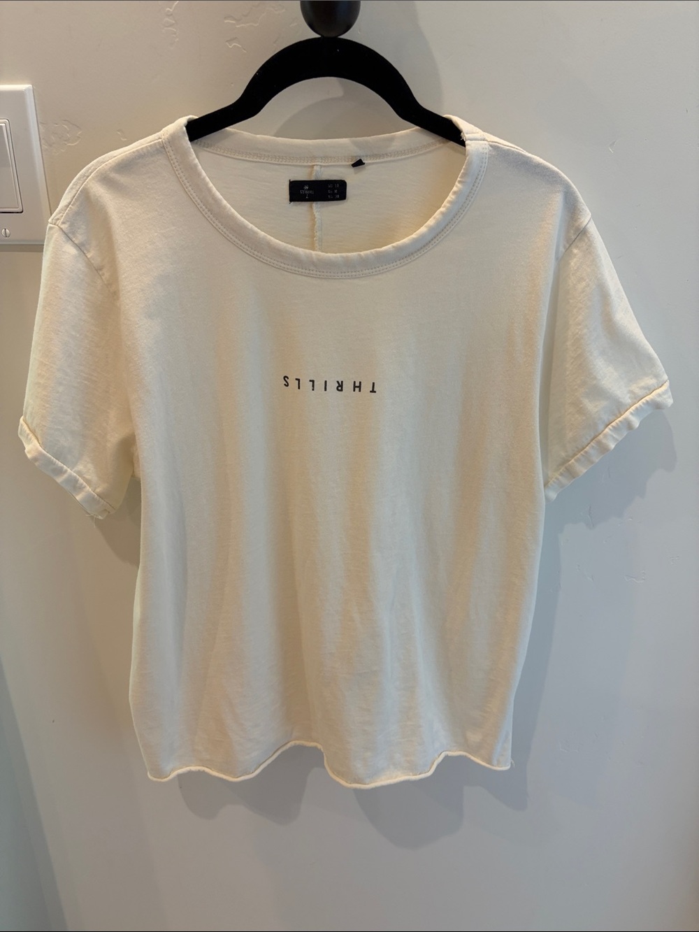 Thrills Cream Short Sleeve Graphic Tee - Women's